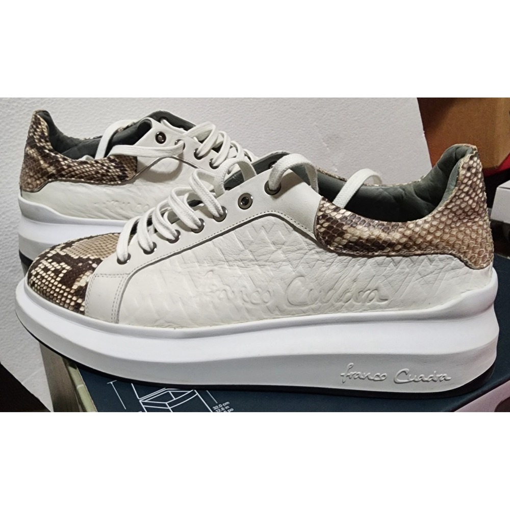 Franco Cuadra Python Leather Platform Sneakers De… - image 3